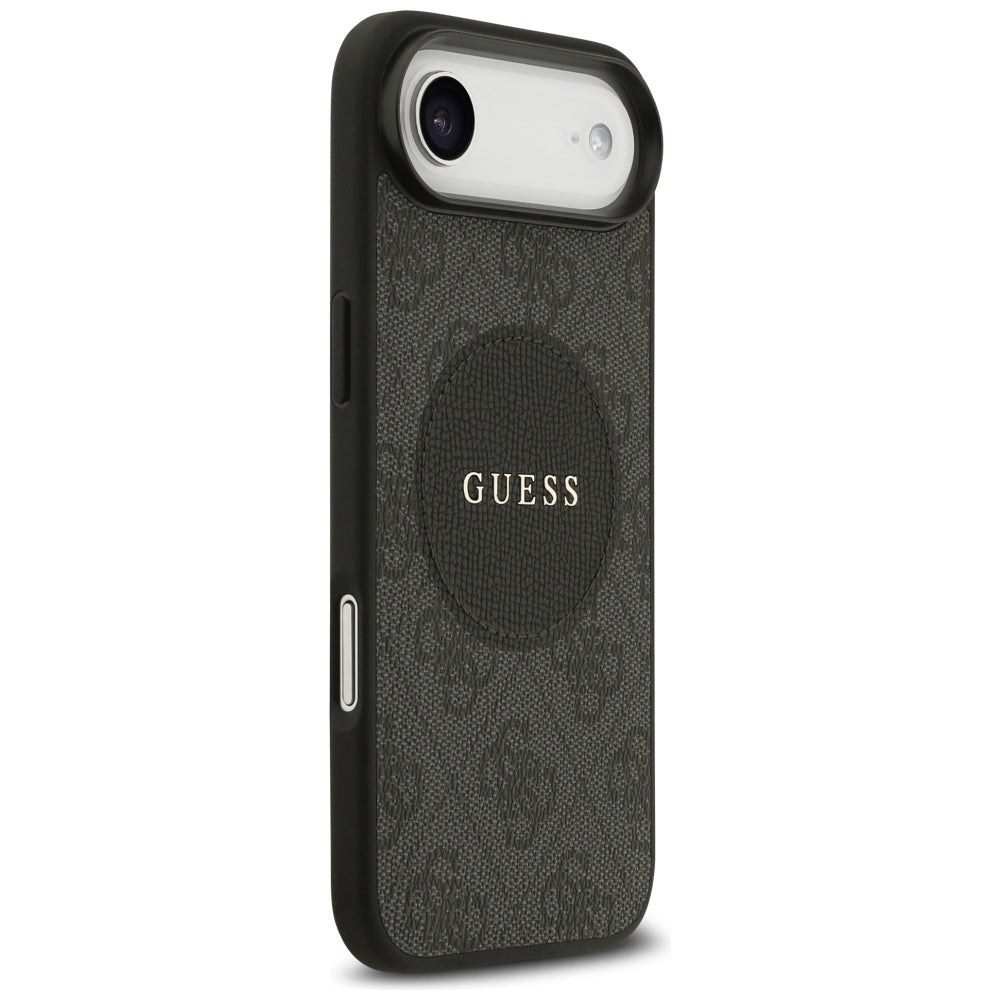 MagSafe Hülle für Apple iPhone 17 Air, Guess, 4G Circle Classic Logo, Schwarz