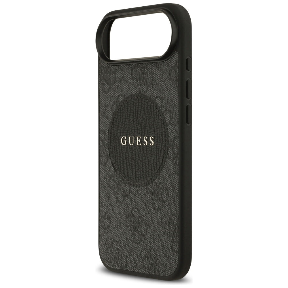 MagSafe Hülle für Apple iPhone 17 Air, Guess, 4G Circle Classic Logo, Schwarz