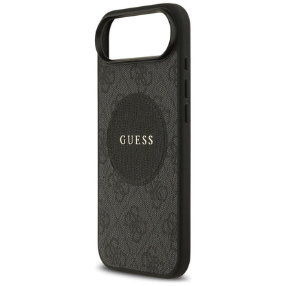 MagSafe Hülle für Apple iPhone 17 Air, Guess, 4G Circle Classic Logo, Schwarz