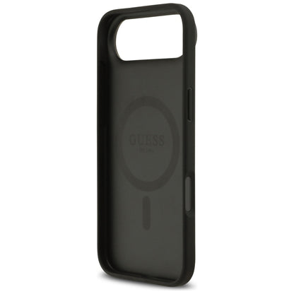 MagSafe Hülle für Apple iPhone 17 Air, Guess, 4G Circle Classic Logo, Schwarz