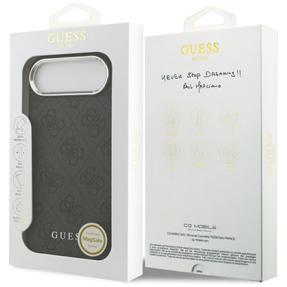 MagSafe Hülle für Apple iPhone 17 Air, Guess, 4G Classic Logo, Schwarz