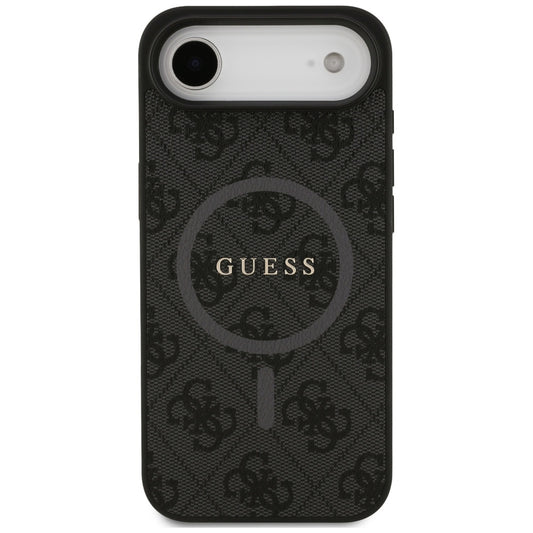 MagSafe Hülle für Apple iPhone 17 Air, Guess, 4G Ring Classic Logo, Schwarz