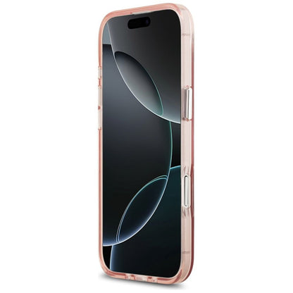 MagSafe Hülle für Apple iPhone 17 Air, Guess, IML Gradient Triangle Logo, Rosa