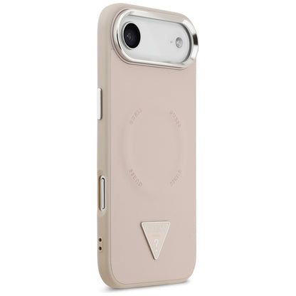 MagSafe Hülle für Apple iPhone 17 Air, Guess, Triangle Logo, Rosa Silber