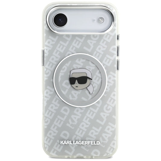 MagSafe Hülle für Apple iPhone 17 Air, Karl Lagerfeld, IML Karl`s Head, Grau