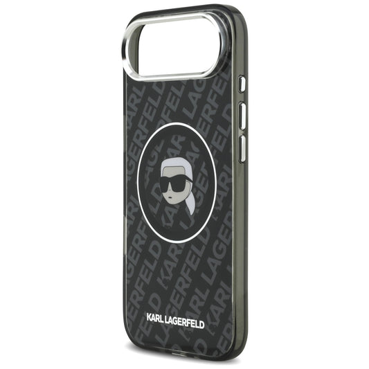 MagSafe Hülle für Apple iPhone 17 Air, Karl Lagerfeld, IML Karl`s Head, Schwarz