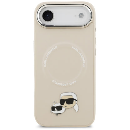 MagSafe Case for Apple iPhone 17 Air, Karl Lagerfeld, Karl & Choupette Pins, Beige