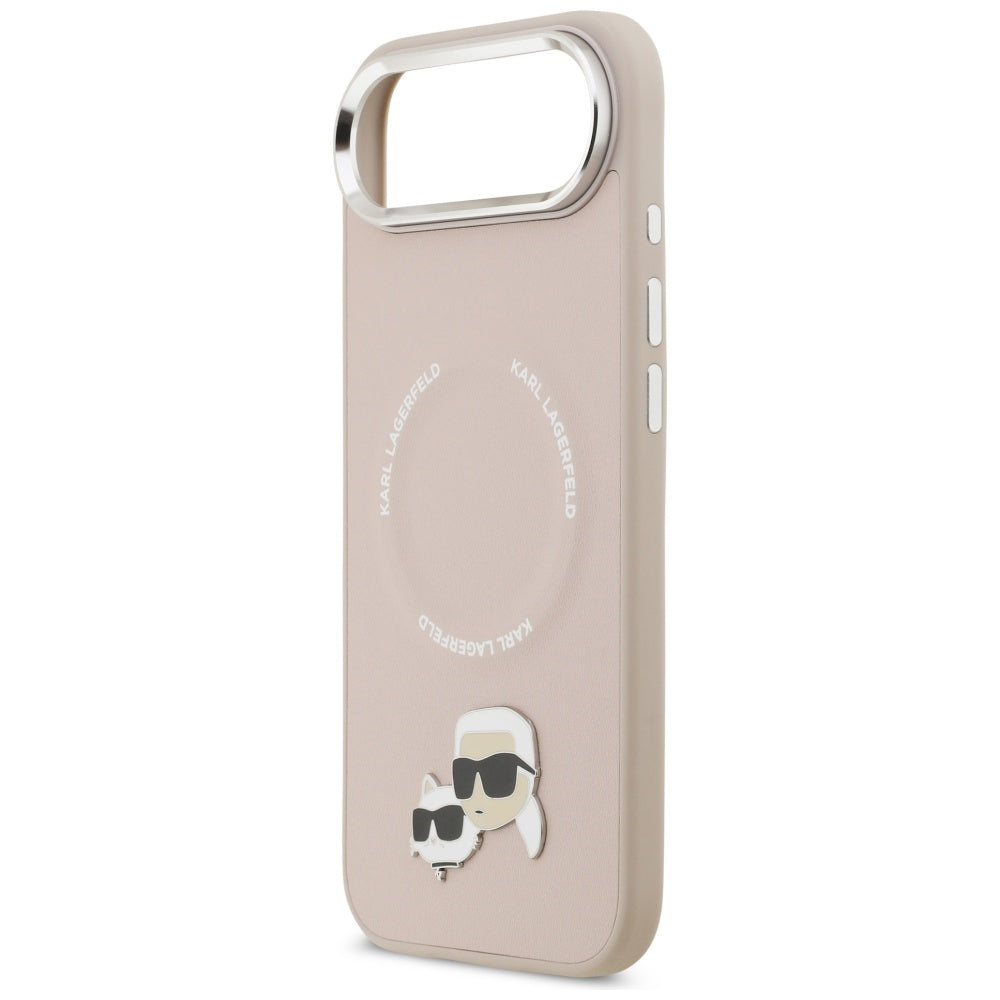 MagSafe Case for Apple iPhone 17 Air, Karl Lagerfeld, Karl & Choupette Pins, Pink