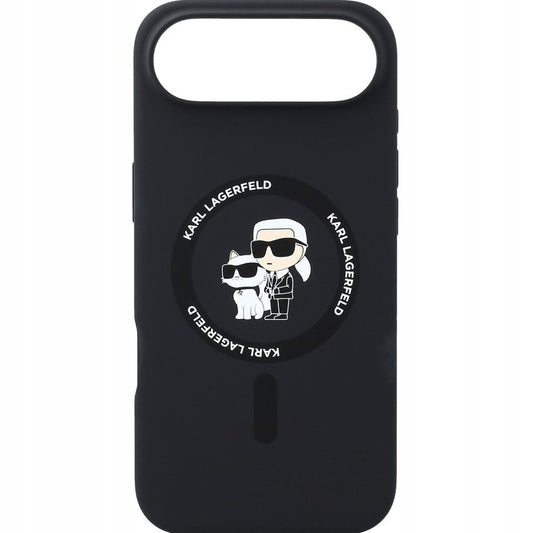MagSafe Hülle für Apple iPhone 17 Air, Karl Lagerfeld, Ring Karl & Choupette, Schwarz