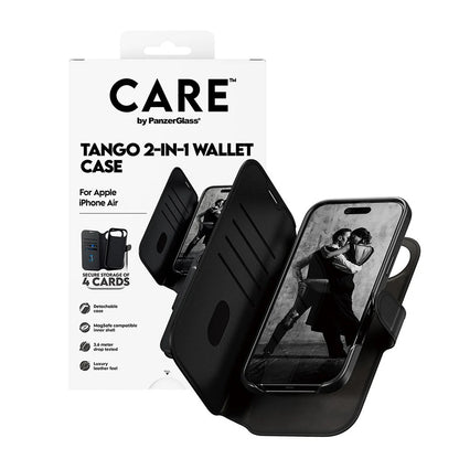 MagSafe Hülle für Apple iPhone 17 Air, PanzerGlass, Care Feature Tango Two-in-One, Schwarz