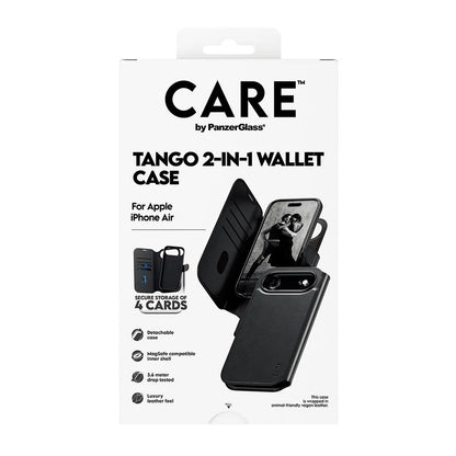 MagSafe Hülle für Apple iPhone 17 Air, PanzerGlass, Care Feature Tango Two-in-One, Schwarz