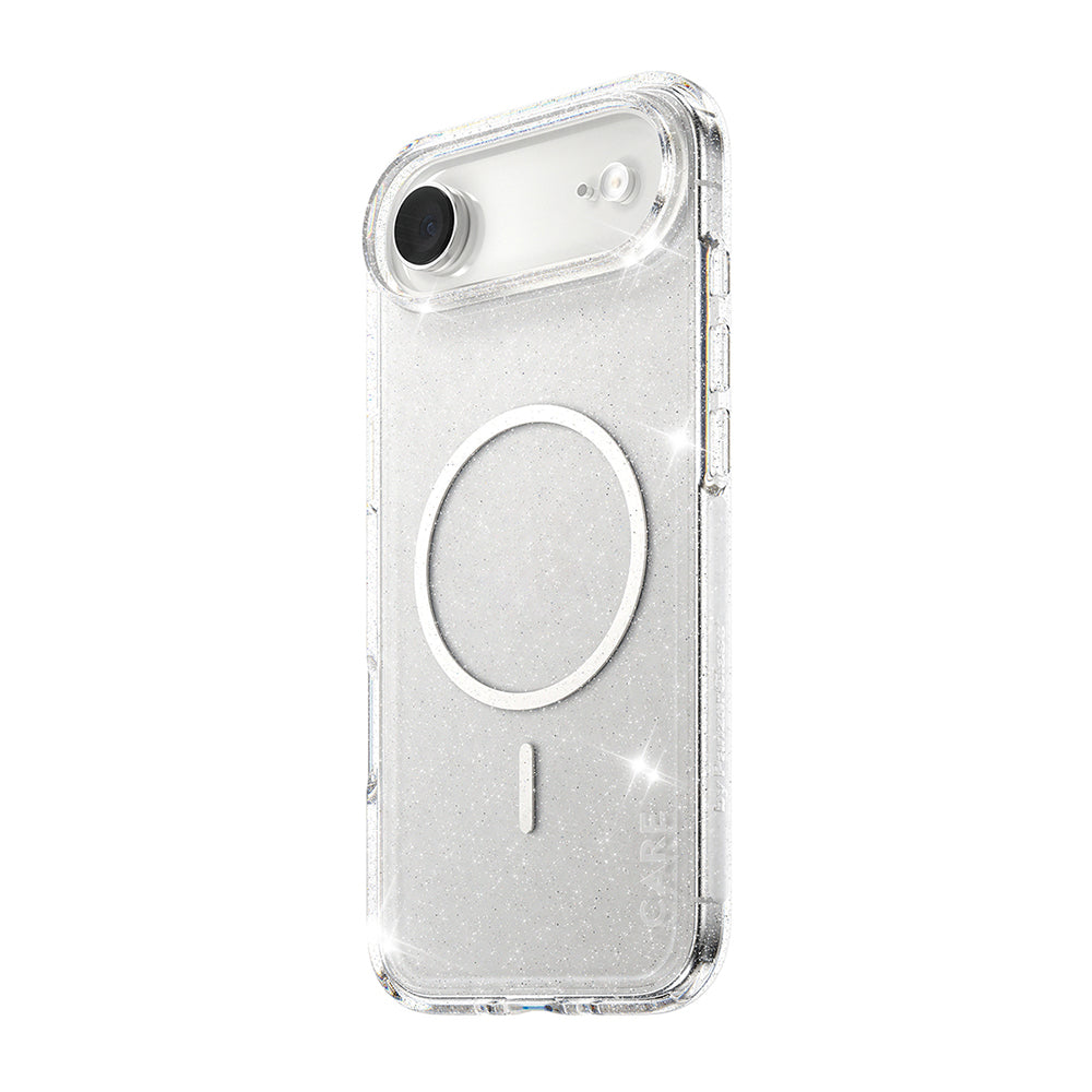 MagSafe Hülle für Apple iPhone 17 Air, PanzerGlass, Care Urban Explorer Star Lit, Transparent Weiß