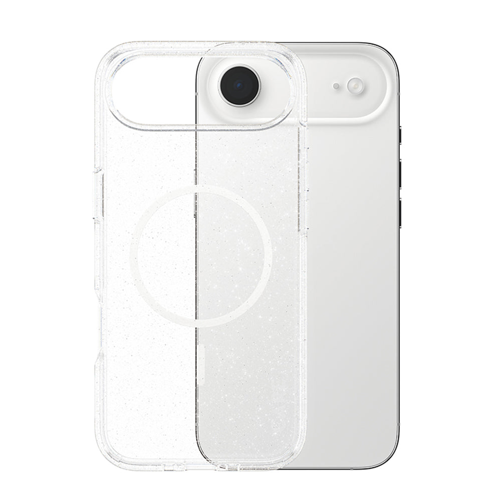MagSafe Hülle für Apple iPhone 17 Air, PanzerGlass, Care Urban Explorer Star Lit, Transparent Weiß