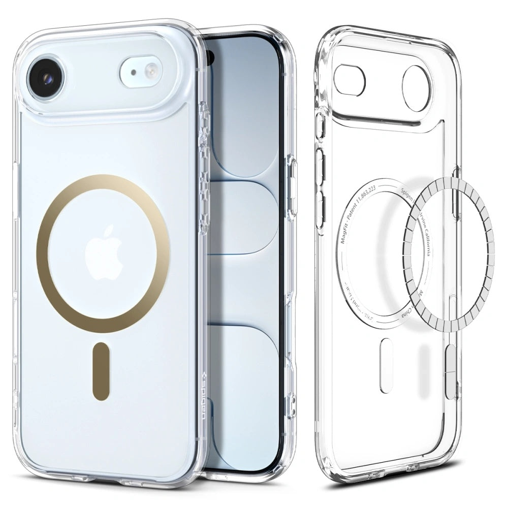 MagSafe Hülle für Apple iPhone 17 Air, Spigen, Ultra Hybrid, Transparent Gold