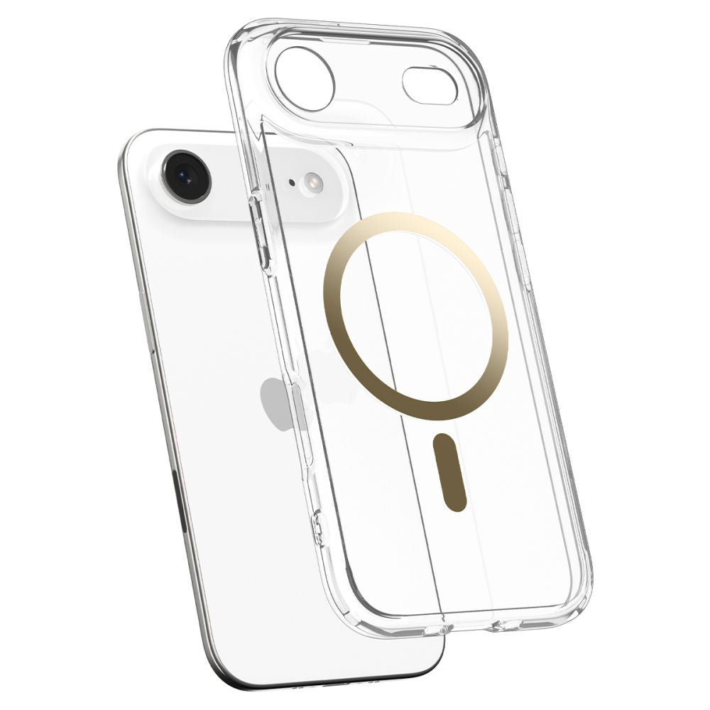 MagSafe Hülle für Apple iPhone 17 Air, Spigen, Ultra Hybrid, Transparent Gold