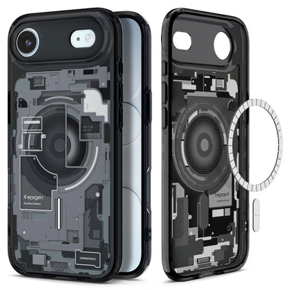 MagSafe Hülle für Apple iPhone 17 Air, Spigen, Ultra Hybrid Zero One, Schwarz