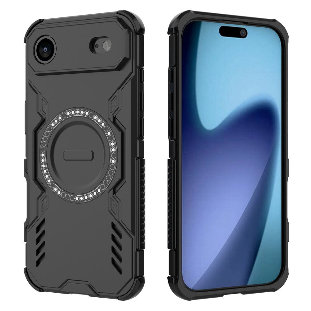 MagSafe Hülle für Apple iPhone 17 Air, Techsuit, ArmorMag, Schwarz