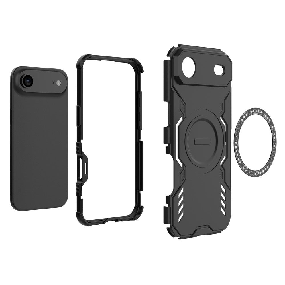 MagSafe Hülle für Apple iPhone 17 Air, Techsuit, ArmorMag, Schwarz