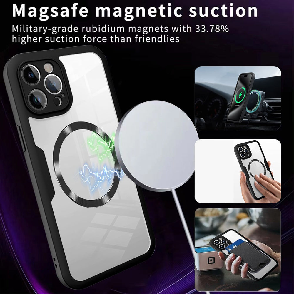 MagSafe Hülle für Apple iPhone 17 Air, Techsuit, ColorVerse 360, Schwarz