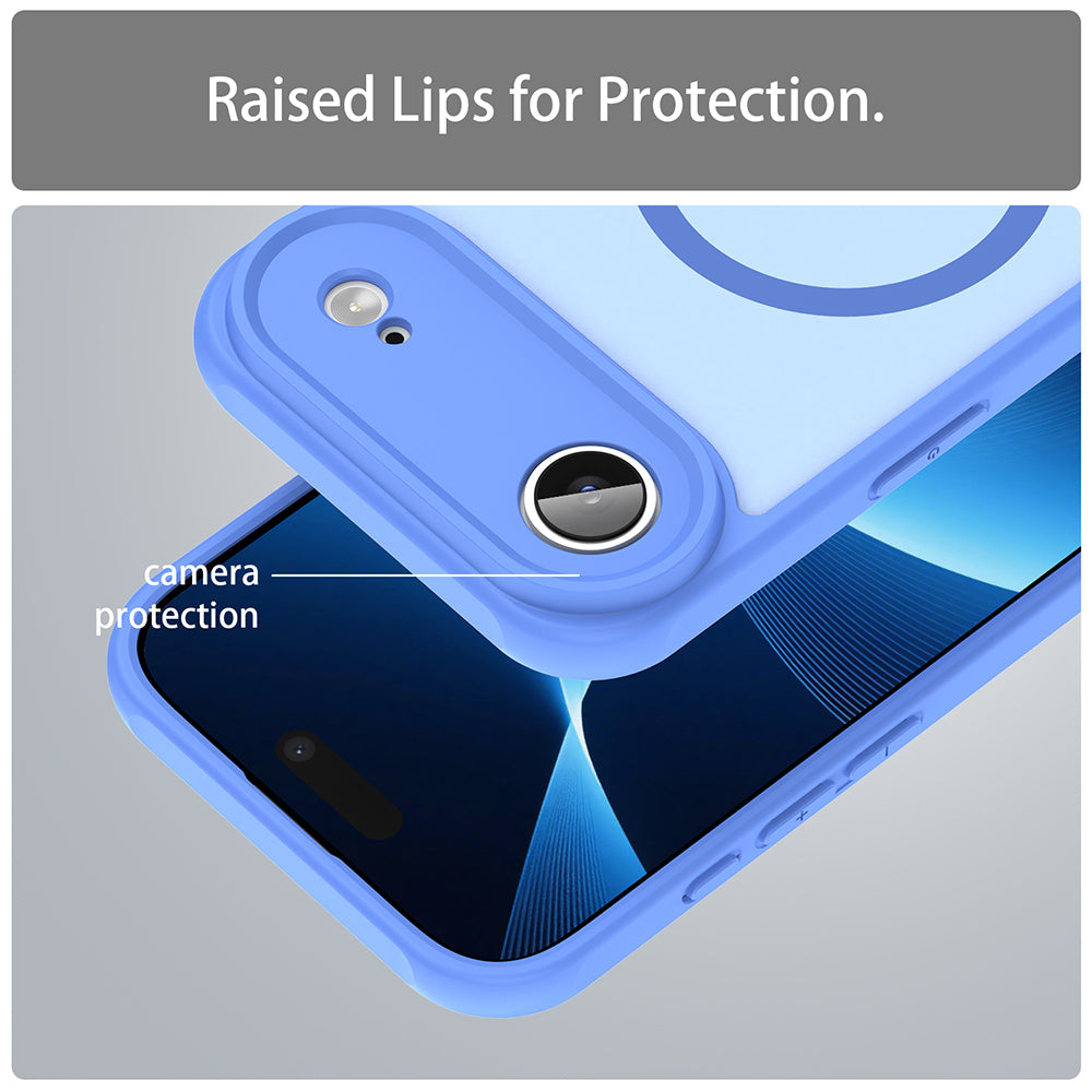 MagSafe Hülle für Apple iPhone 17 Air, Techsuit, HaloFrost II, Blau