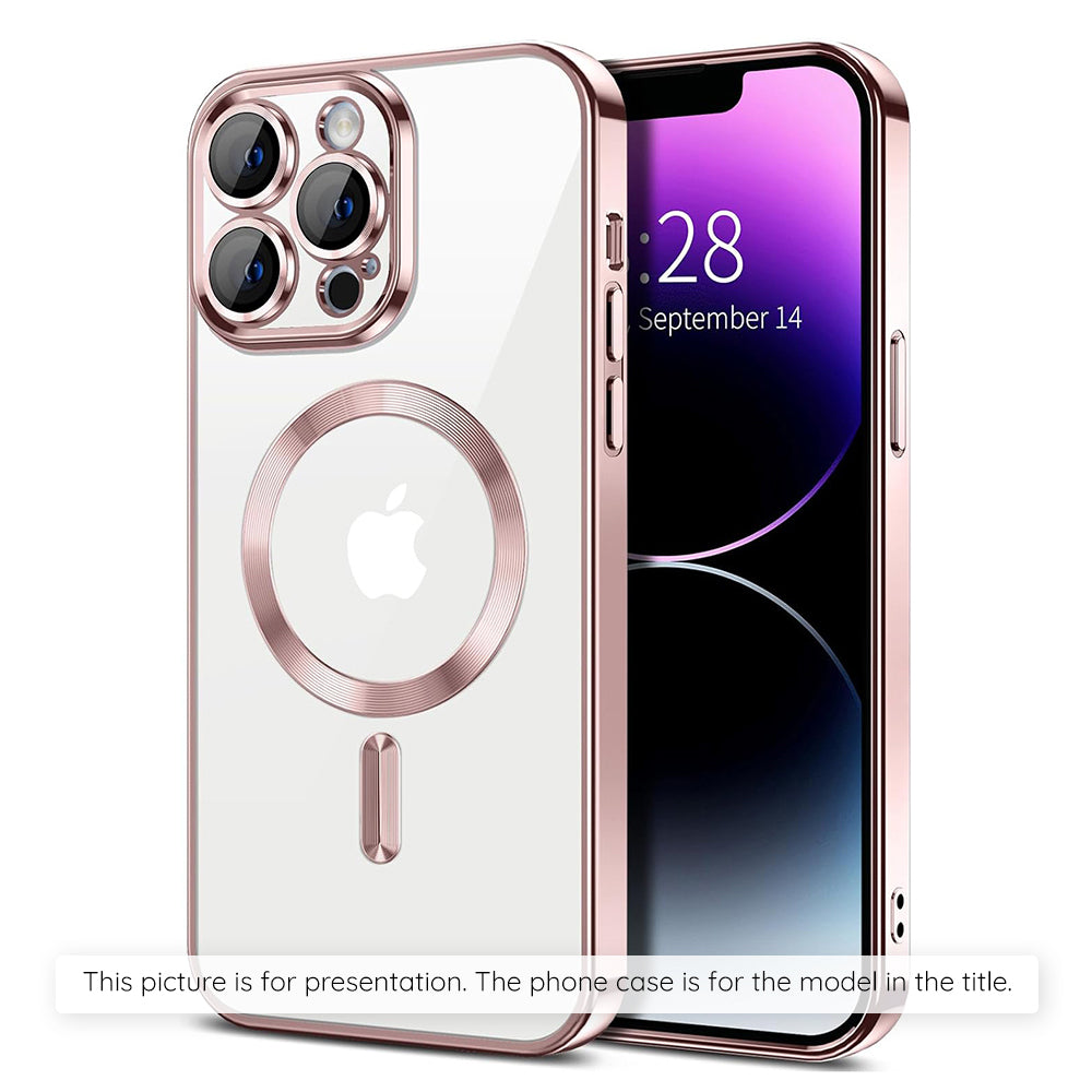 MagSafe Hülle für Apple iPhone 17 Air, Techsuit, Luxury Crystal, Rosa