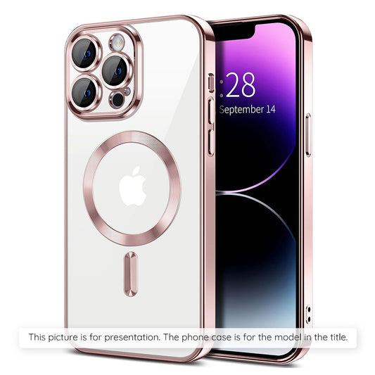 MagSafe Hülle für Apple iPhone 17 Air, Techsuit, Luxury Crystal, Rosa