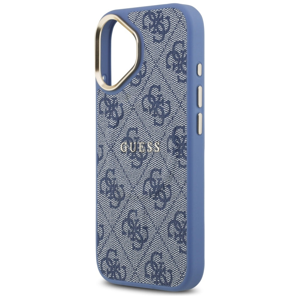 MagSafe Hülle für Apple iPhone 17, Guess, 4G Classic, Blau