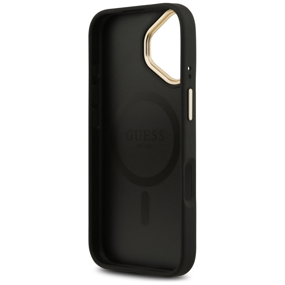 MagSafe Case for Apple iPhone 17, Guess, 4G Classic, Black