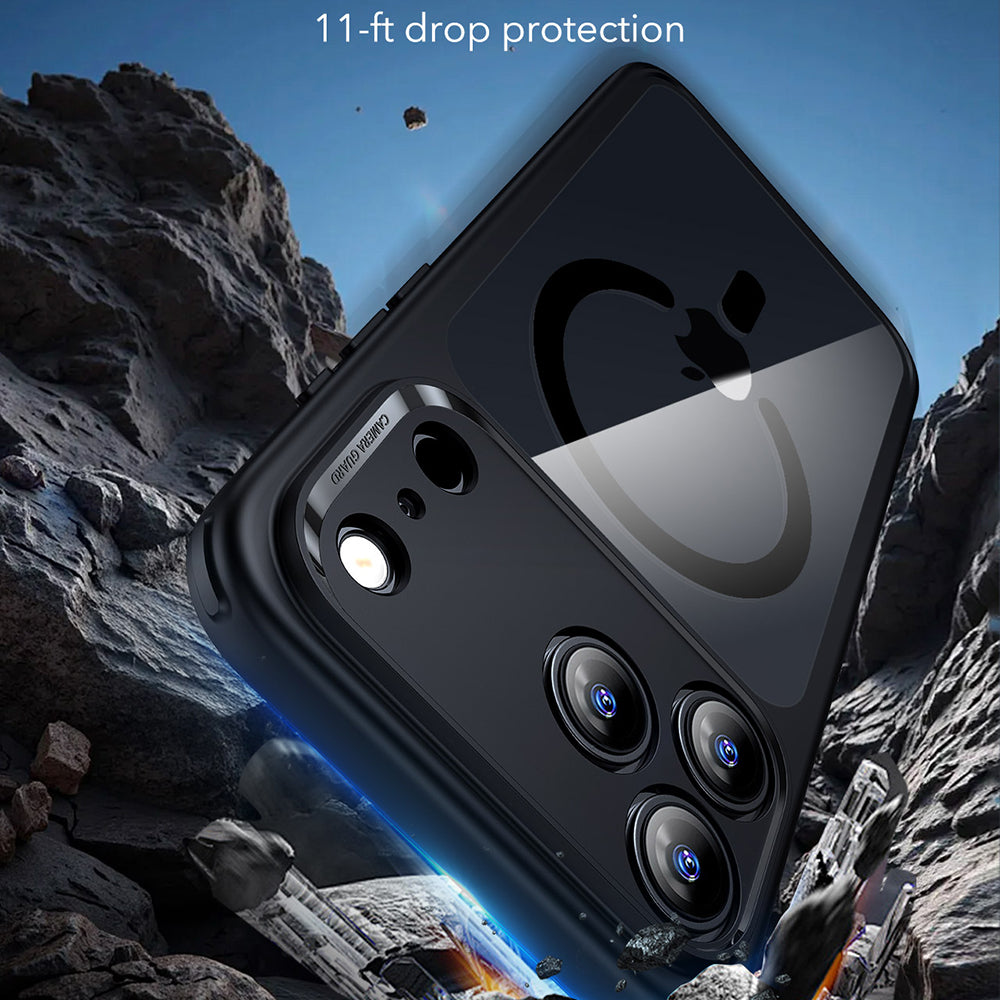 MagSafe Hülle für Apple iPhone 17 Pro, ESR, Classic Hybrid, Schwarz Transparent