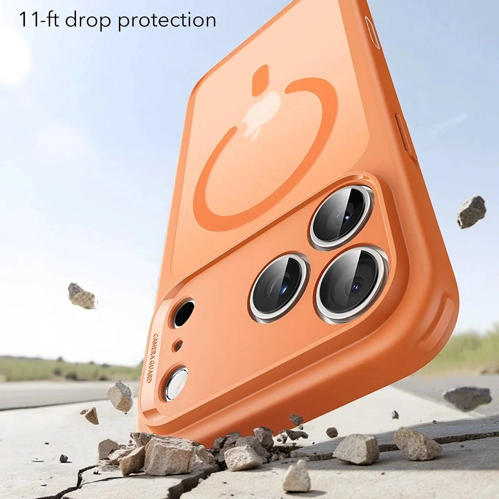 MagSafe Hülle für Apple iPhone 17 Pro, ESR, Classic Hybrid, Satiniertes Orange