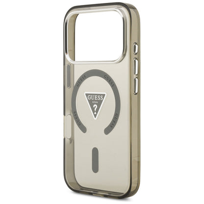 MagSafe Hülle für Apple iPhone 17 Pro, Guess, IML Gradient Triangle Logo, Khaki