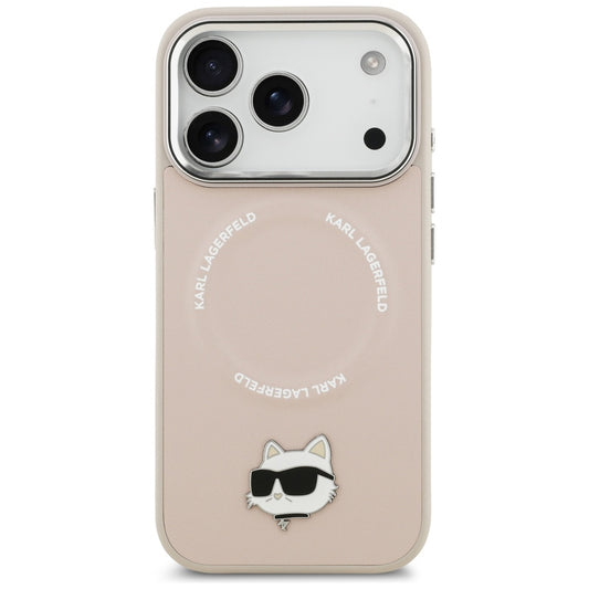 MagSafe Hülle für Apple iPhone 17 Pro, Karl Lagerfeld, Choupette Pin, Rosa