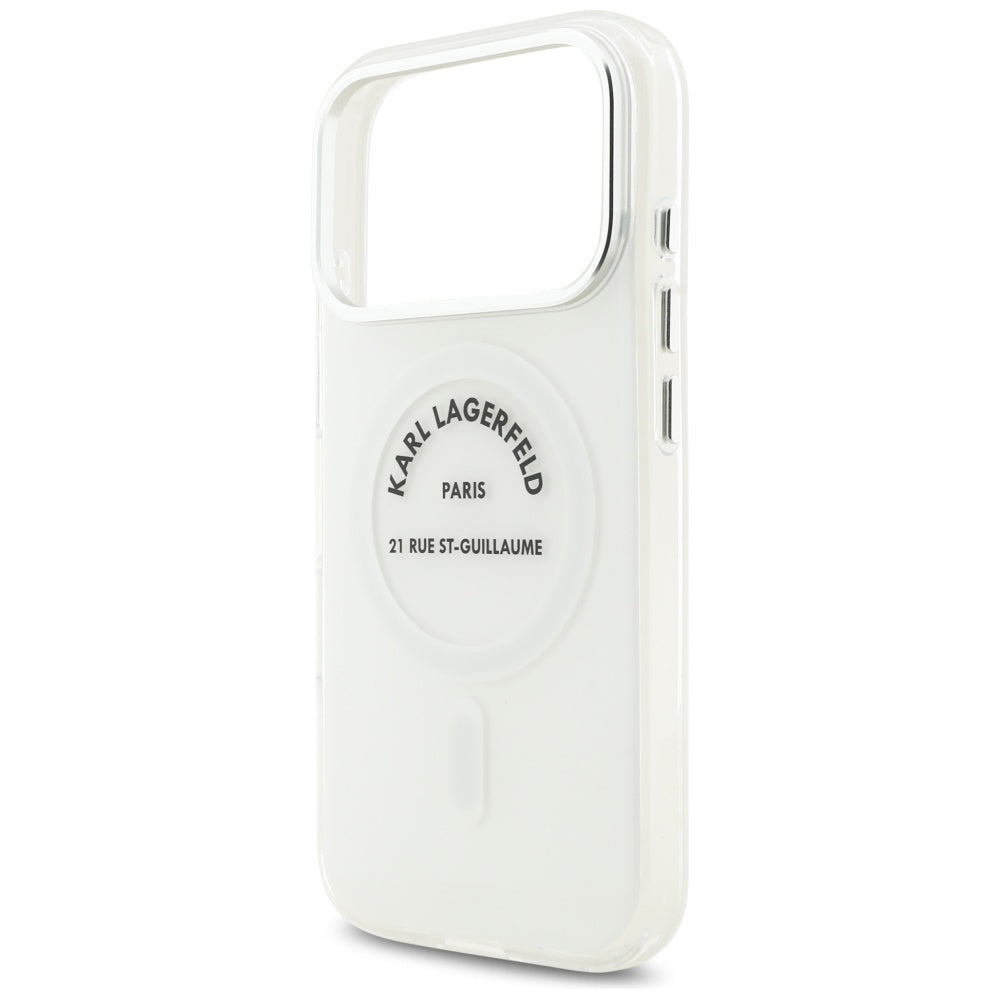 MagSafe Hülle für Apple iPhone 17 Pro, Karl Lagerfeld, IML Logo RSG, Transparent
