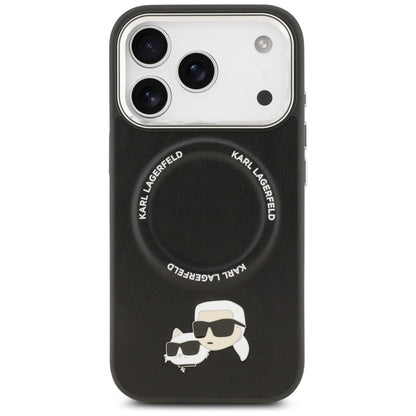 MagSafe Case for Apple iPhone 17 Pro, Karl Lagerfeld, Karl & Choupette Pins, Black