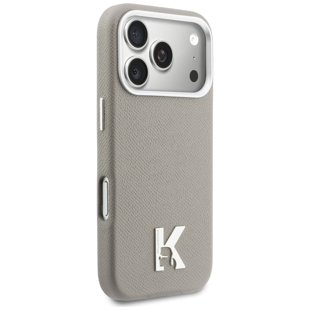 MagSafe Hülle für Apple iPhone 17 Pro, Karl Lagerfeld, Karl Head Logo, Grau