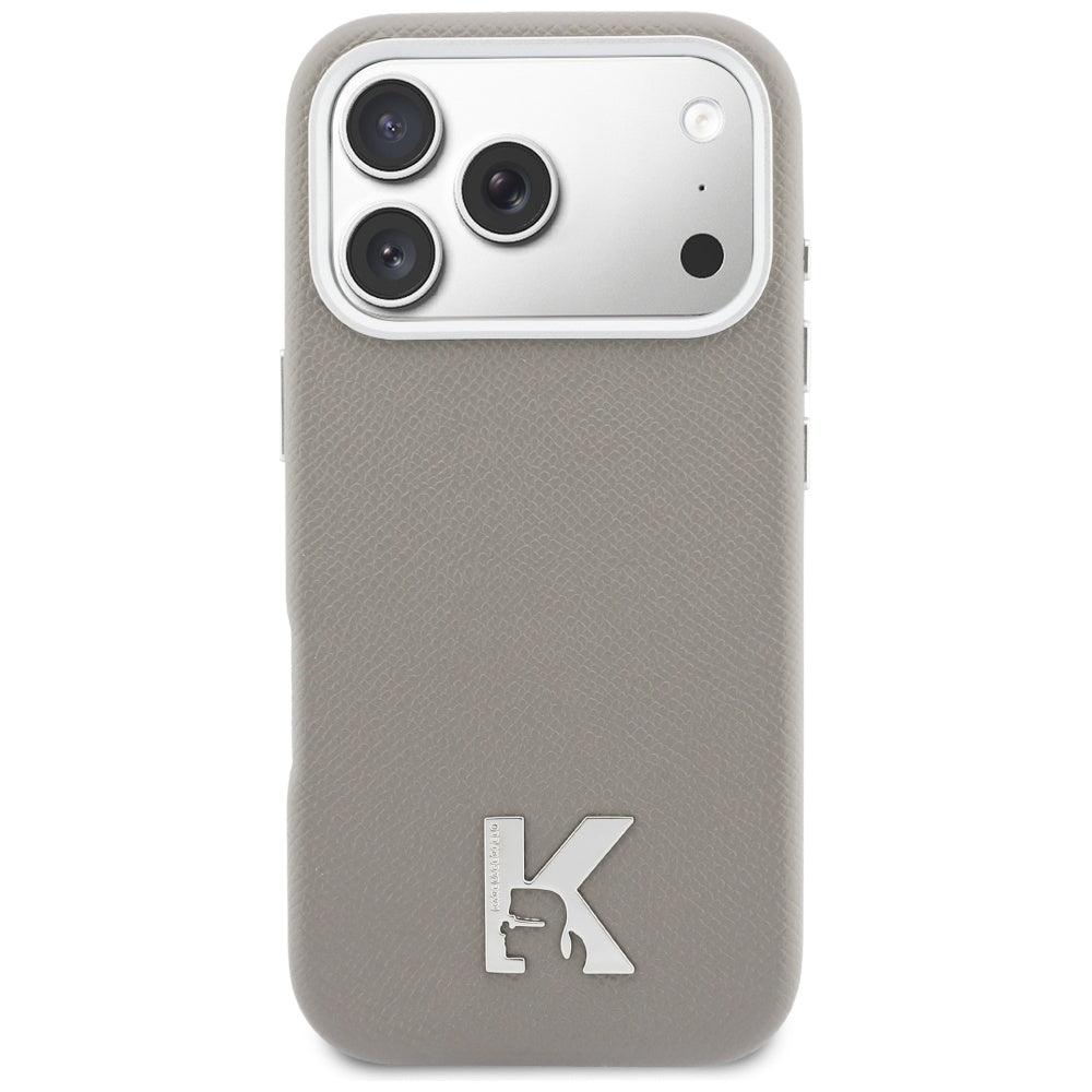 MagSafe Hülle für Apple iPhone 17 Pro, Karl Lagerfeld, Karl Head Logo, Grau