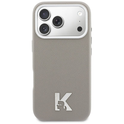 MagSafe Hülle für Apple iPhone 17 Pro, Karl Lagerfeld, Karl Head Logo, Grau