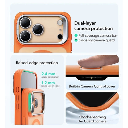 MagSafe Hülle für Apple iPhone 17 Pro Max, ESR, Classic Hybrid Kickstand, Satiniertes Orange