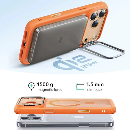 MagSafe Hülle für Apple iPhone 17 Pro Max, ESR, Classic Hybrid Kickstand, Satiniertes Orange