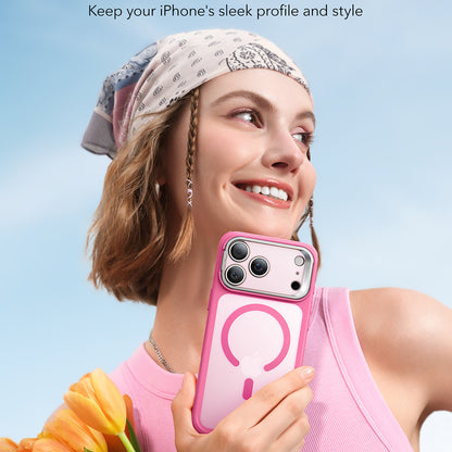 MagSafe Hülle für Apple iPhone 17 Pro Max, ESR, Classic Hybrid Kickstand, Satinrosa