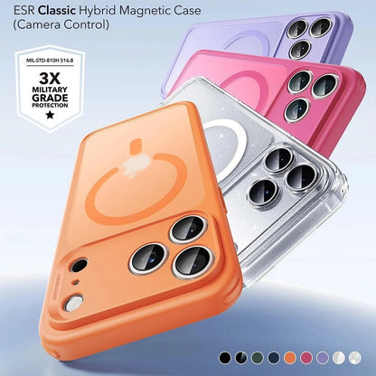 MagSafe Hülle für Apple iPhone 17 Pro Max, ESR, Classic Hybrid Slide, Satiniertes Orange