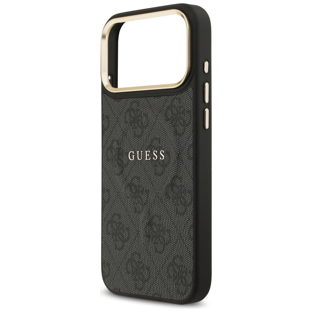 MagSafe Hülle für Apple iPhone 17 Pro Max, Guess, 4G Classic, Schwarz