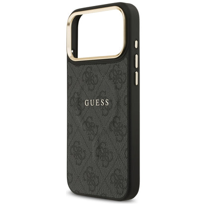 MagSafe Hülle für Apple iPhone 17 Pro Max, Guess, 4G Classic, Schwarz
