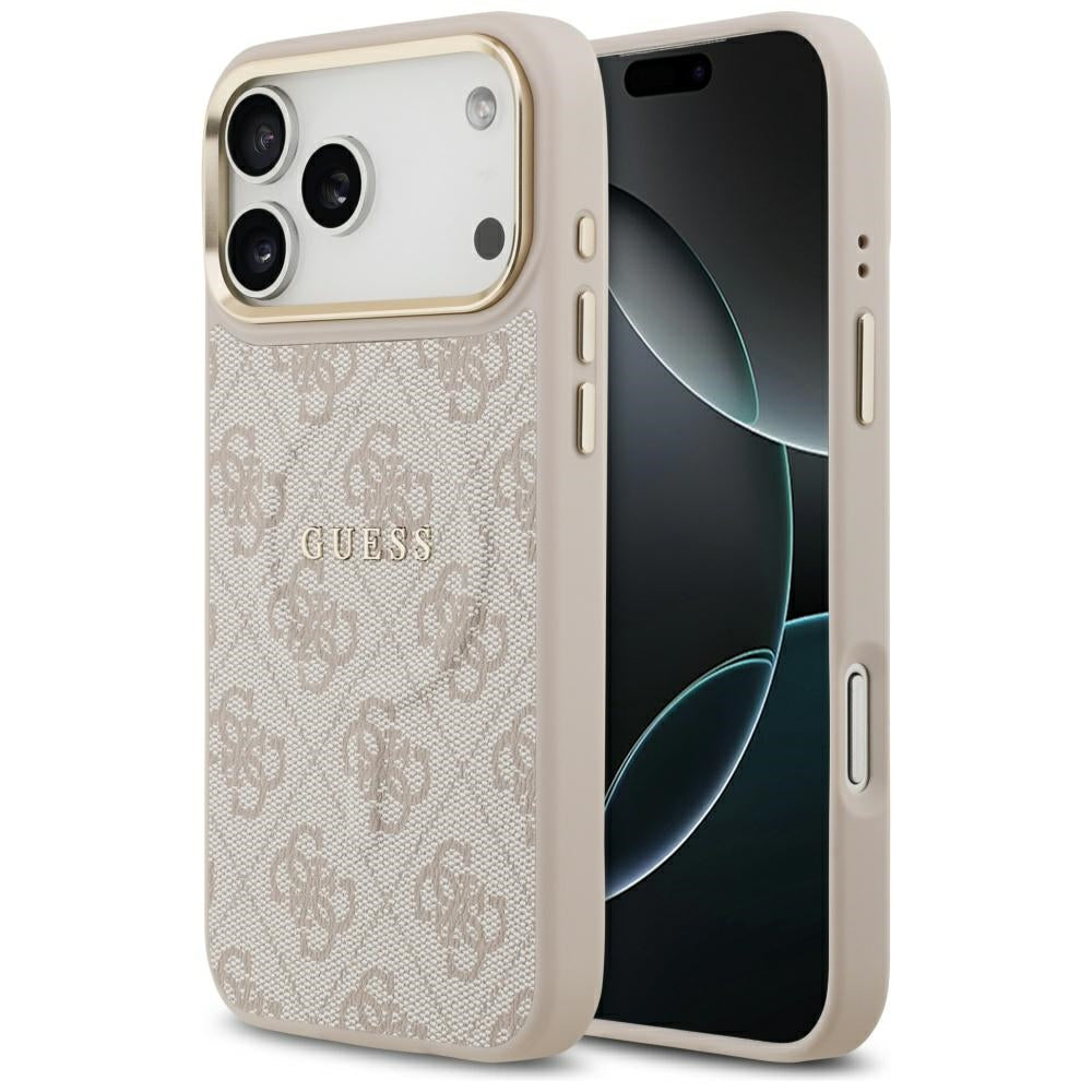 MagSafe Case for Apple iPhone 17 Pro Max, Guess, 4G Classic, Pink