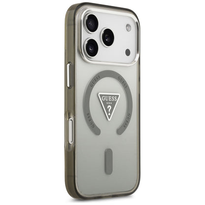 MagSafe Hülle für Apple iPhone 17 Pro Max, Guess, IML Gradient Triangle Logo, Khaki