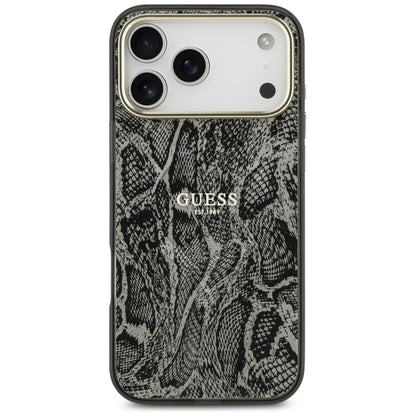 MagSafe Hülle für Apple iPhone 17 Pro Max, Guess, Python-Muster, Schwarz