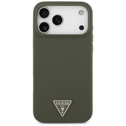 MagSafe Hülle für Apple iPhone 17 Pro Max, Guess, Triangle Logo, Khaki