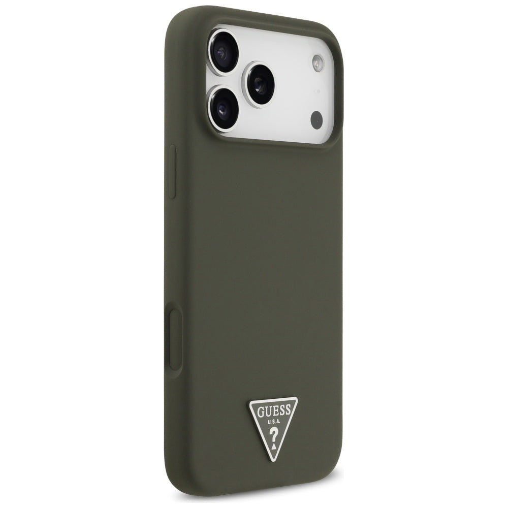 MagSafe Hülle für Apple iPhone 17 Pro Max, Guess, Triangle Logo, Khaki