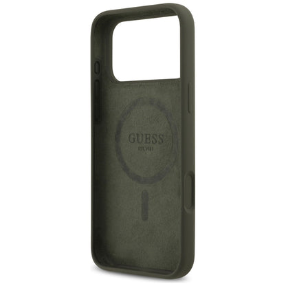 MagSafe Hülle für Apple iPhone 17 Pro Max, Guess, Triangle Logo, Khaki
