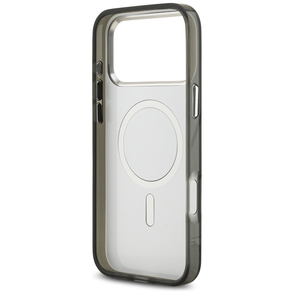 MagSafe Hülle für Apple iPhone 17 Pro Max, Karl Lagerfeld, IML Aquarelle Logo Karl & Choupette, Schwarz